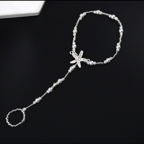 Boho 2 PC Starfish Foot Jewelry Anklet - Picture 3 of 8